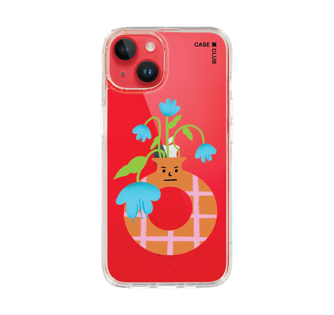 แจกันมินิมอลสีส้ม